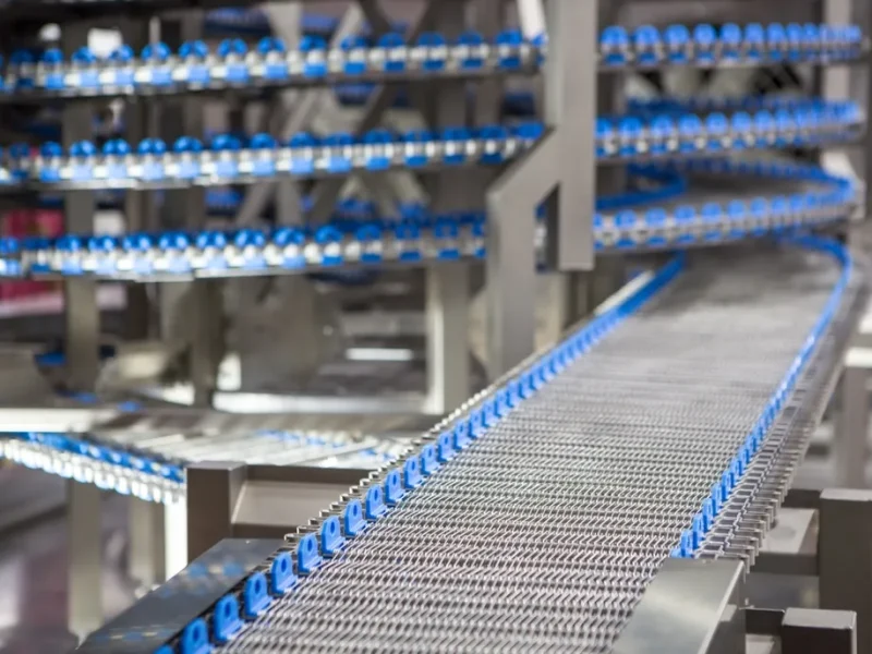 Conveyor,Belt,System,In,Food,Industry,Production,Line.